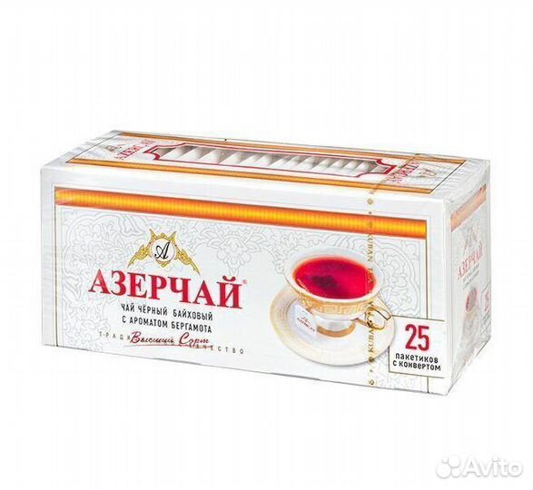 Чай Азерчай Бергамот 25 пакетиков