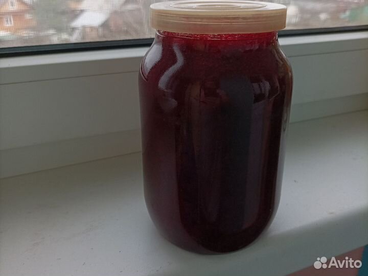 Клюква протёртая с сахаром 3х литровая банка