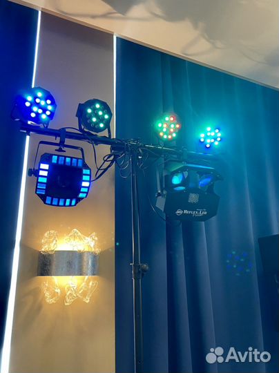 Комплект светового оборудования,светомузыка