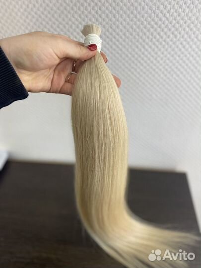 Волосы для наращивания 60 см блонд