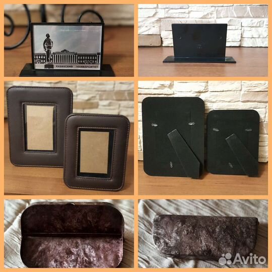 Сувениры ссср, набор фоторамок, футляр для очков