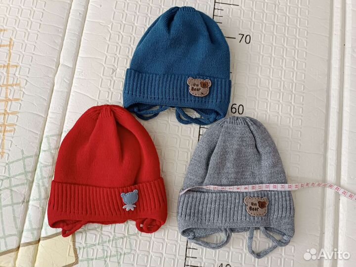 Шапка демисезонная 0-3 месяца