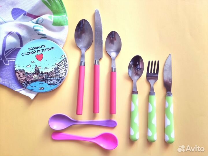 Набор детских столовых приборов б/у