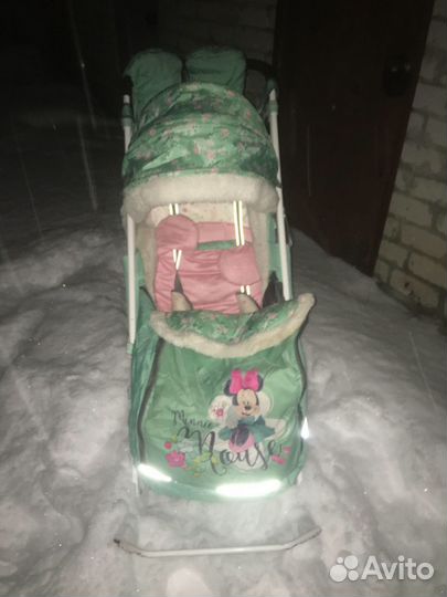 Детские санки коляска бу