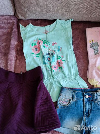 Вещи пакетом на девочку на рост 98-104