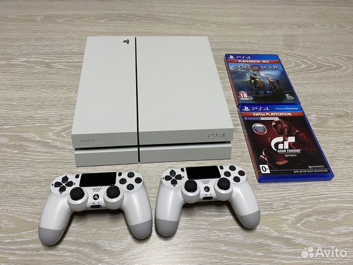 PS4+2 диска+2 геймпада