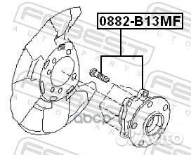 Ступица передняя (subaru impreza G12 2007) FEB