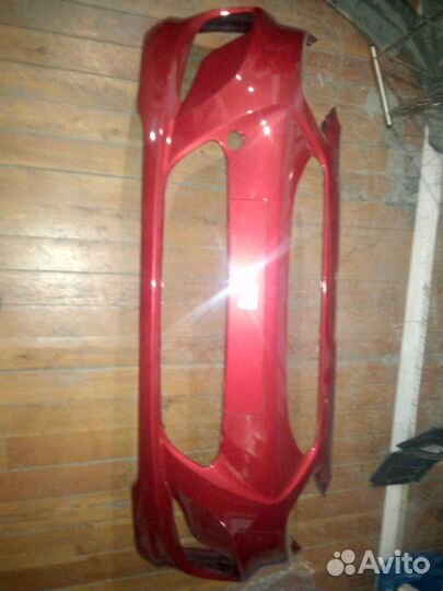 Бампер hyundai solaris 10 - 14 г.в. красный новый