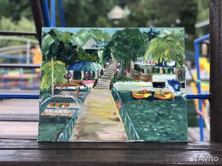 Картина маслом на холсте пейзаж