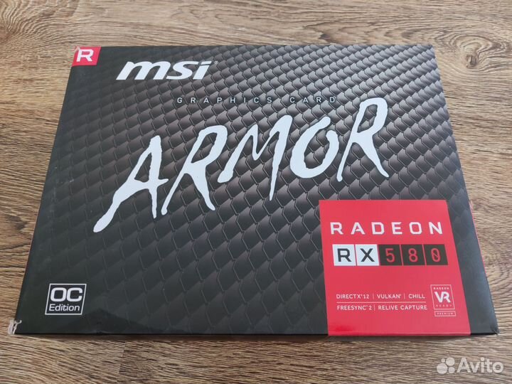 Видеокарта MSI Armor RX 580 8Gb