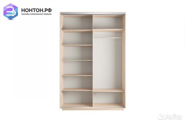 Шкаф-купе 2-х дверный Нонтон фото №1007 / дуб моло