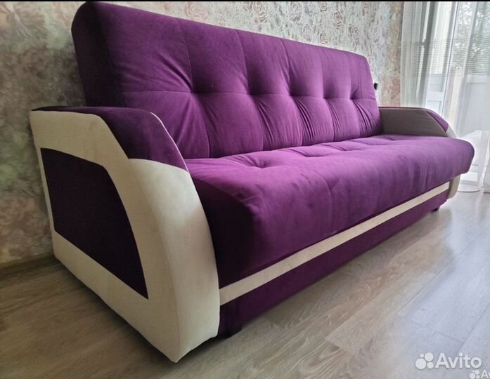 Диван Феникс фиолетовый