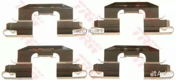 Комплект монтажный, задних тормозных колодок CX-7