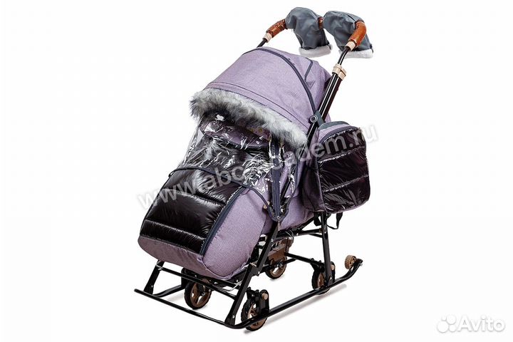 Санки-коляска glory gloss