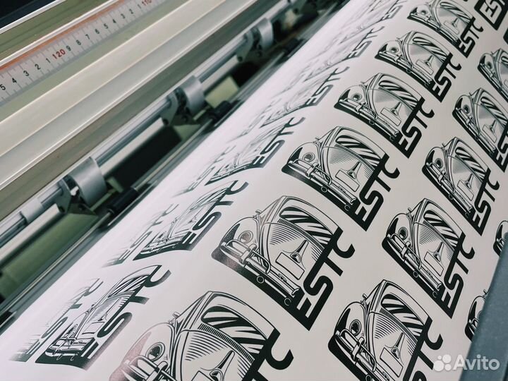 Печать на баннере, пленке, стикеры, наклейки