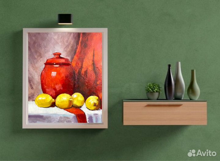 Картина с лимонами