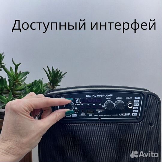 Блютуз колонка с караоке