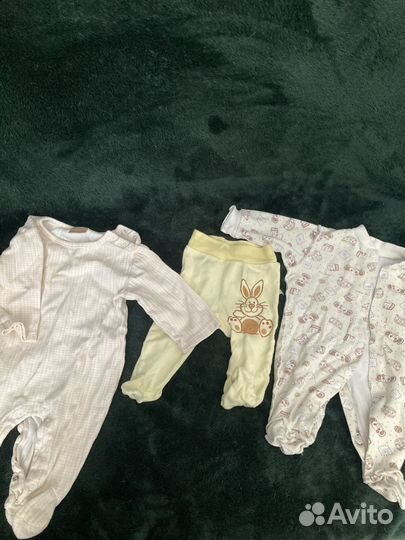 Вещи для новорожденного 56-62р., пакетом