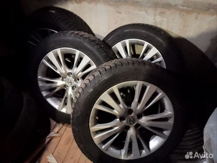 Диски lexus r19 с зимней резиной hankook