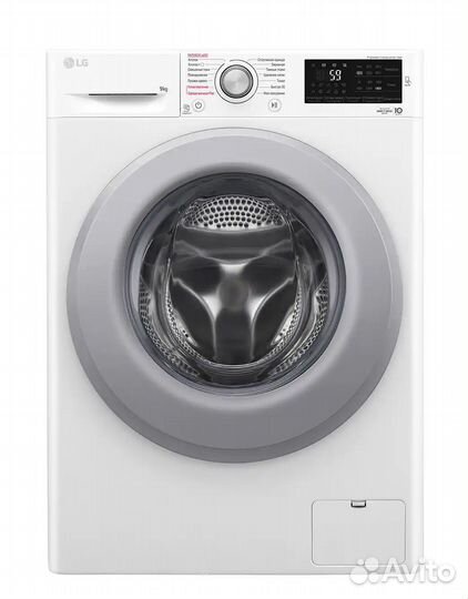 Cтиральная машина LG с функцией пара Steam, 9 кг