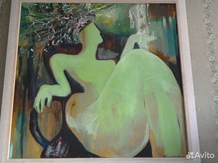 Даная. Е. Каллистова. холст, масло, 85*85, в раме