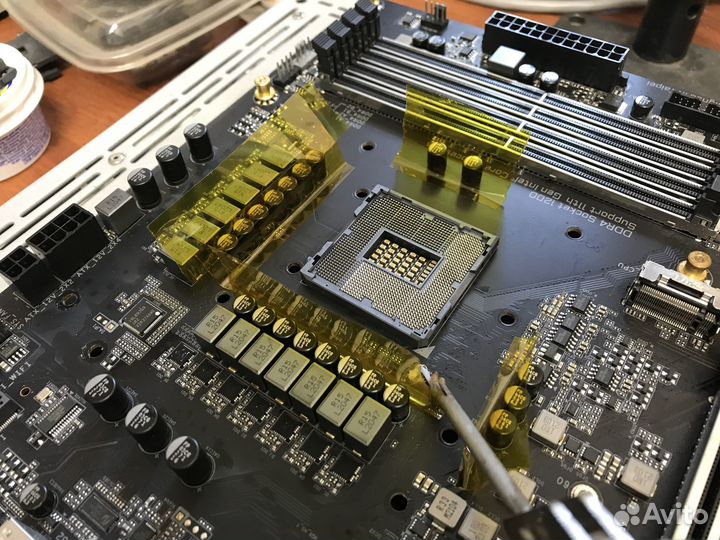 Восстановление и пайка сокетов материнских плат пк