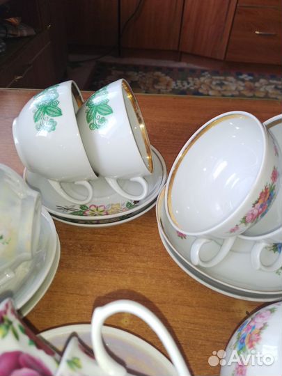 Чайные чашки с блюдцами СССР