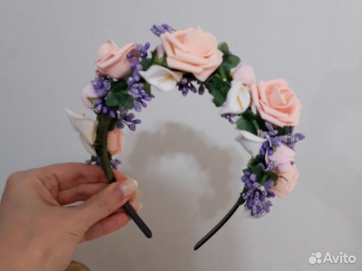 Ободок с цветами