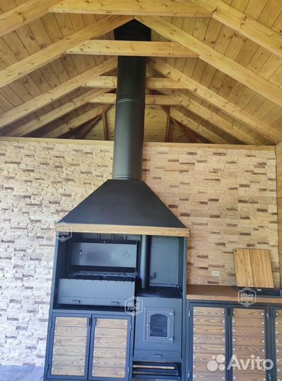 Мангальный комплекс, мангал, казан, печь, гриль