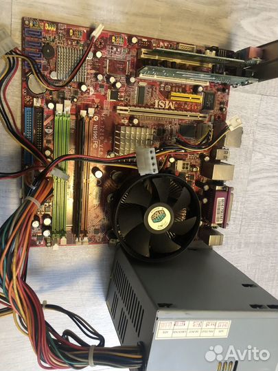 Материнская плата asrock h61m / i3 2100