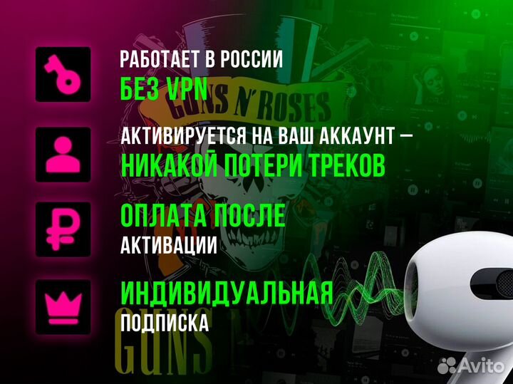 Подписка Spotify 3-12 мес