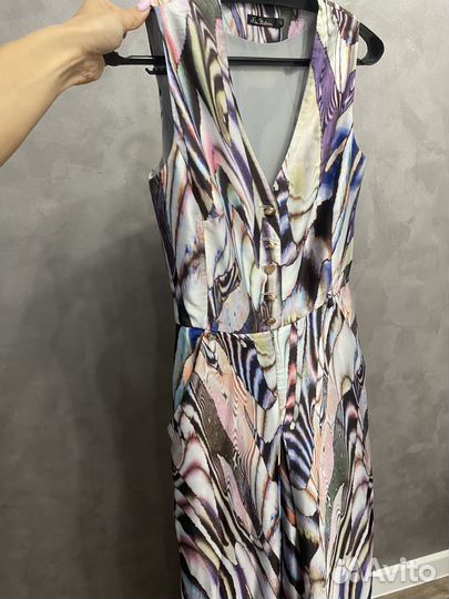 Атласный комбинезон летний