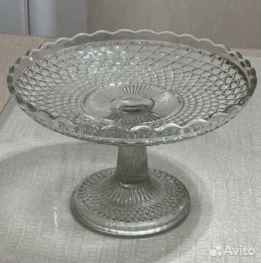 Ваза для фруктов на ножке СССР