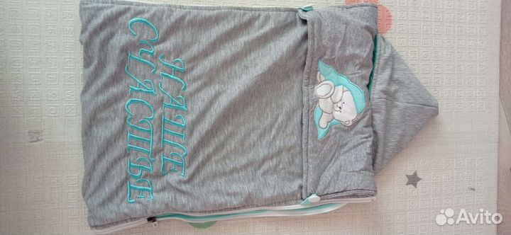 Конверт на выписку для мальчика весна осень