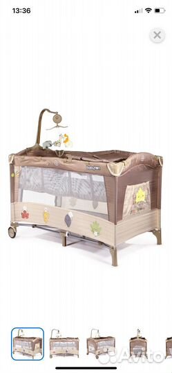 Детская кровать манеж