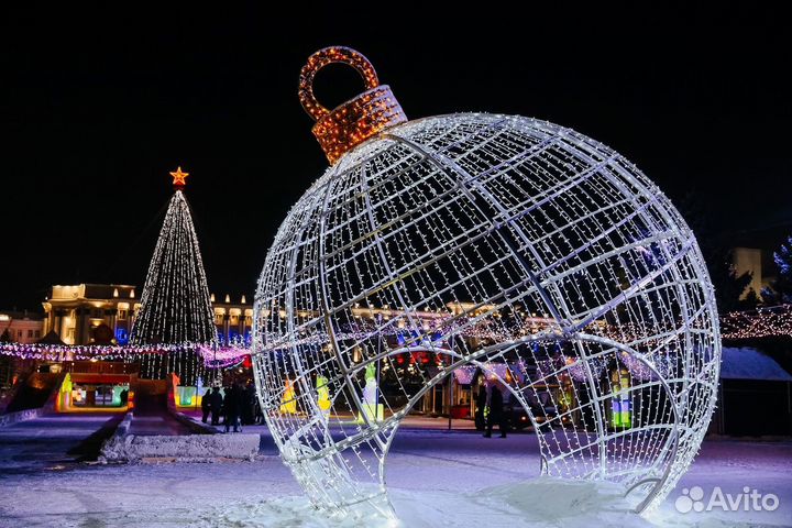 Большое LED Дерево.Светящиеся фигуры новогодние