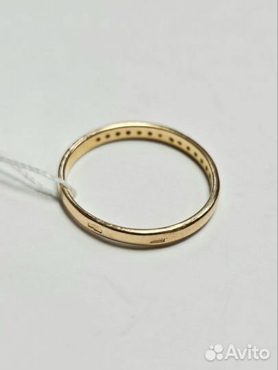 Золотое кольцо с бриллиантами 585 проба 17,5 р-р
