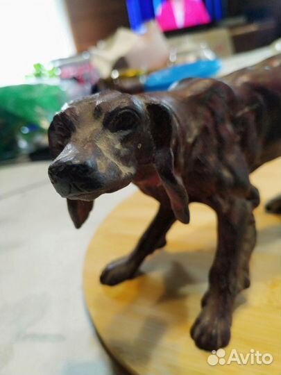 Собака борзая Касли литьё дефект