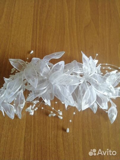 Фата свадебная не длинная