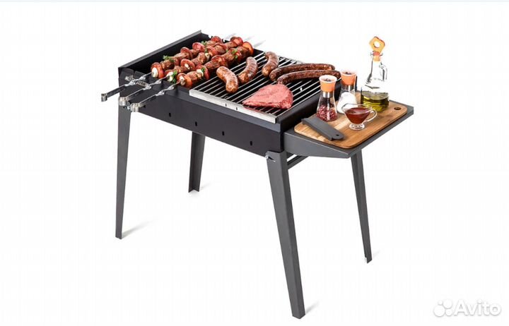 Мангал складной с полкой