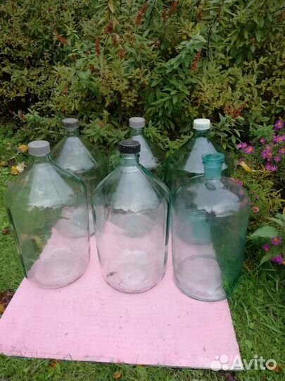 Бутыли стеклянные для приготовления вина, из СССР