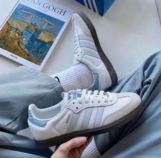 Adidas samba og halo blue