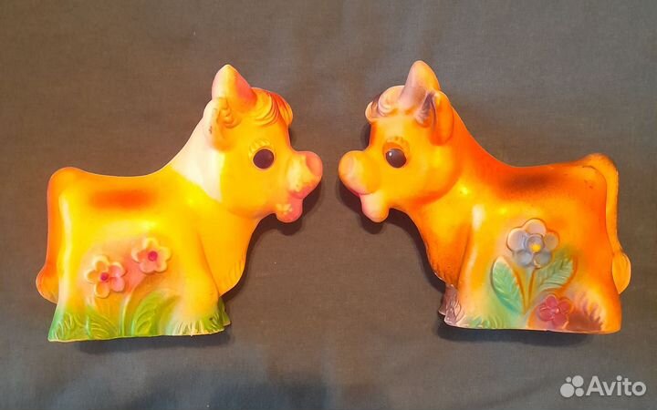 Бычок и коровка игрушки СССР