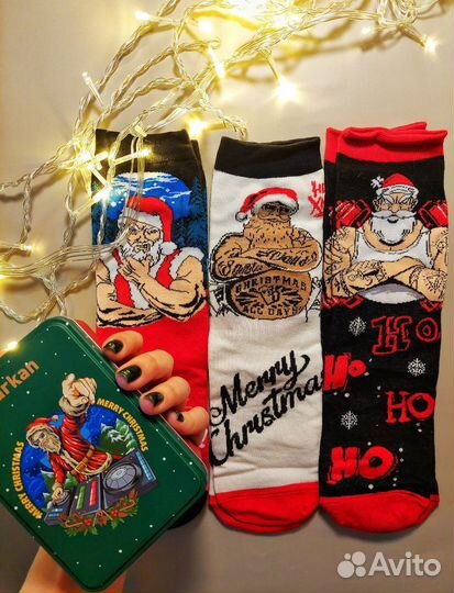 Набор новогодних мужских носков
