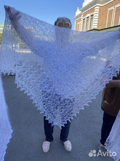 Оренбургский Пуховой платок новый