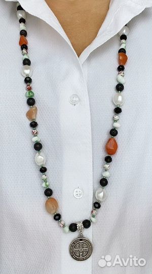 Бусы из натуральных камней