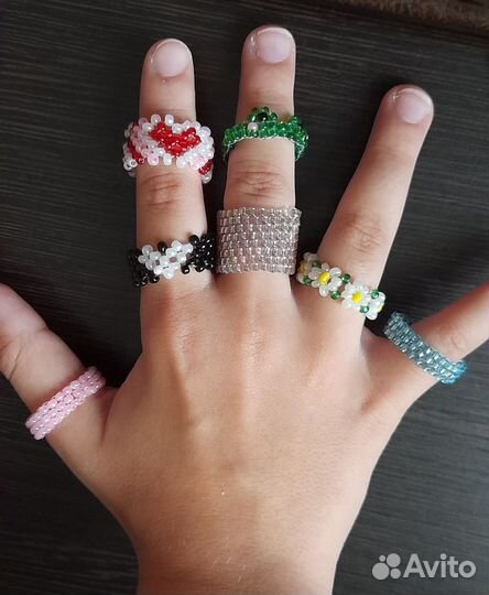 Кольца из бисера
