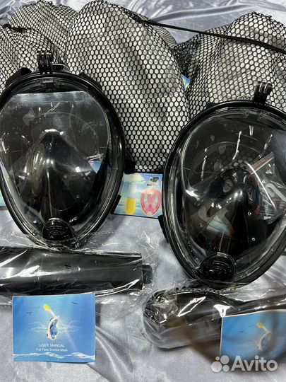 Маска подводная для снорклинга новая XS S/M L/XL