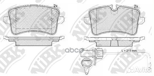 Колодки тормозные audi A4/A5/Q5 07- задн. pn047