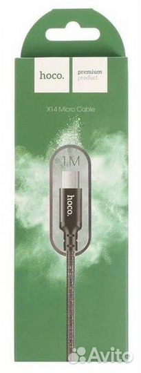 Кабель USB - микро USB hoco X14 Times speed, 1.0м